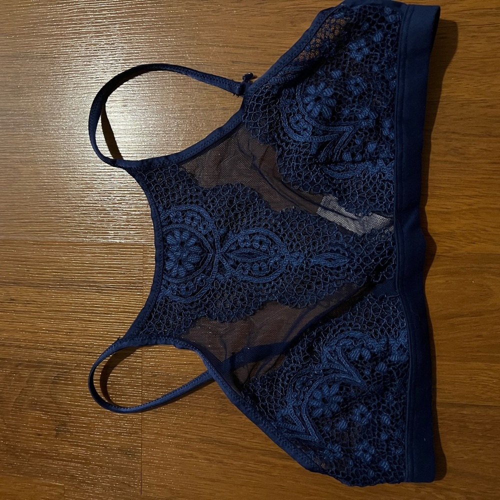 Victoria's Secret Midnight Blue Lace Bralette